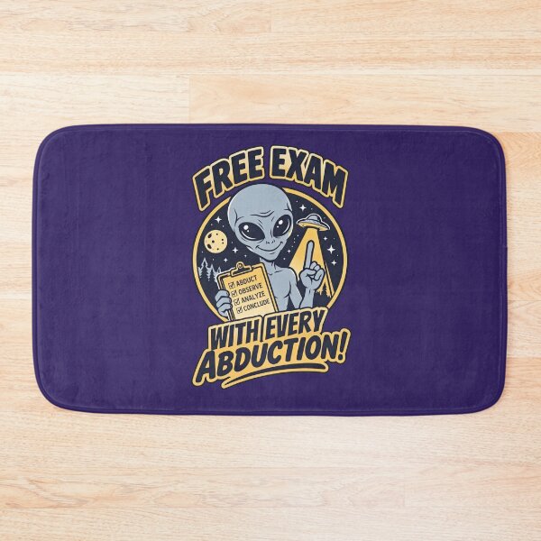 Item preview, Free Exam With Every Abduction UFO Alien Humor T-Shirt designed and sold by VoglR.