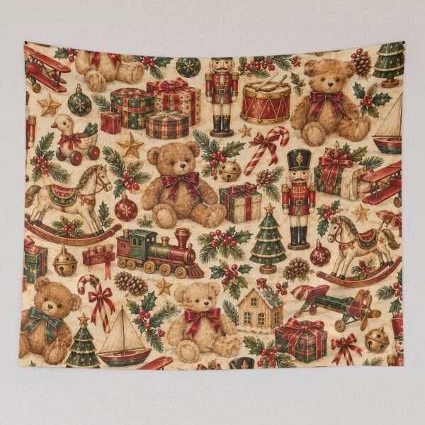 Item preview, Vintage Christmas Toy Shop Nutcracker designed and sold by mycute-stickers.