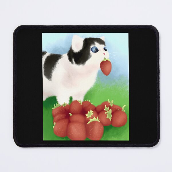 Item preview, Playful Cat with Strawberries designed and sold by Baby-Care.