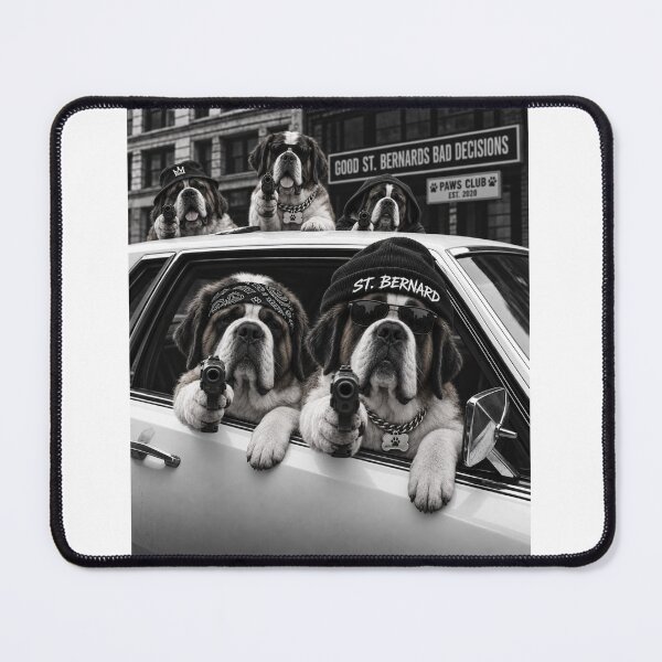 Item preview, Funny St Bernard Good Dog Bad Decisions designed and sold by luu phong.