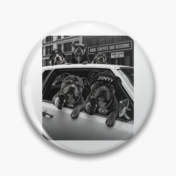 Item preview, Funny Staffy Good Dog Bad Decisions designed and sold by luu phong.