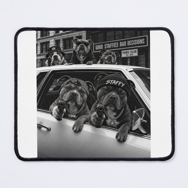 Item preview, Funny Staffy Good Dog Bad Decisions designed and sold by luu phong.