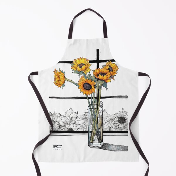 Item preview, Black & White & Sunflowers designed and sold by Katherine Anne Michelle Minerva.