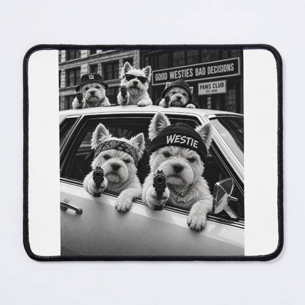 Item preview, Funny Westie Good Dog Bad Decisions designed and sold by luu phong.