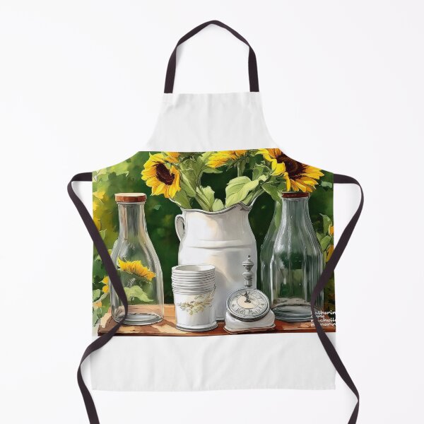Item preview, Sunflowers and Bottles designed and sold by Katherine Anne Michelle Minerva.