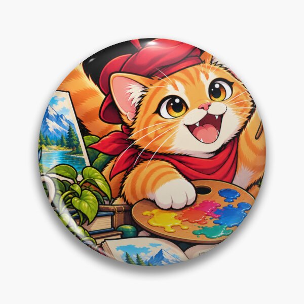 Item preview, Creative Artist Cat Painting designed and sold by TamagotchiArt.
