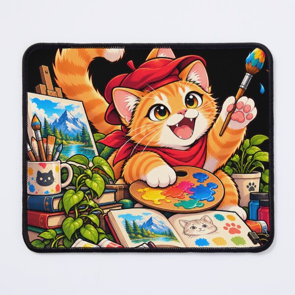 Item preview, Creative Artist Cat Painting designed and sold by TamagotchiArt.