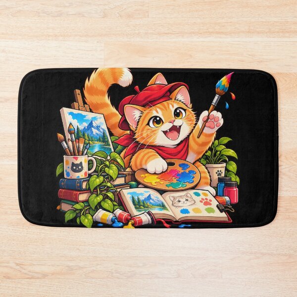Item preview, Creative Artist Cat Painting designed and sold by TamagotchiArt.