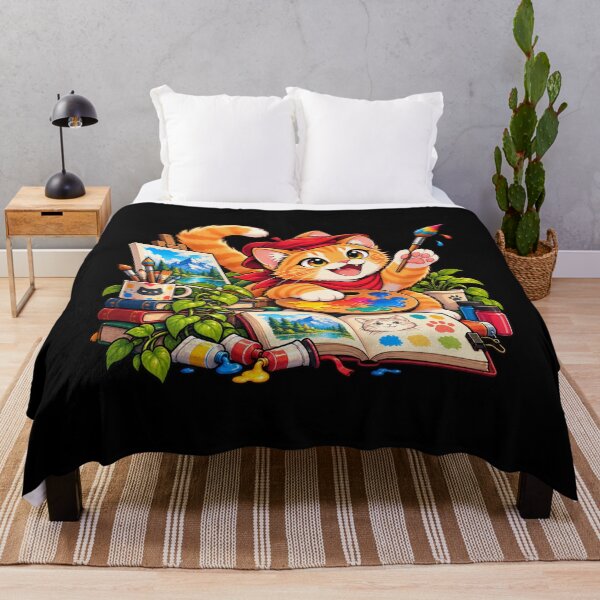 Item preview, Creative Artist Cat Painting designed and sold by TamagotchiArt.