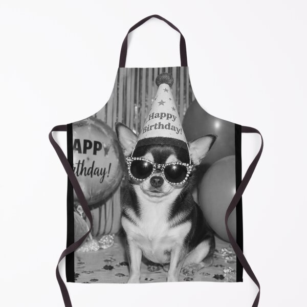 Item preview, Birthday Chihuahua Photobooth Aesthetic Happy Birthday Cute Dog with Party Hat designed and sold by HYPNK.