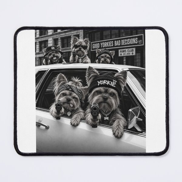 Item preview, Funny Yorkie Good Dog Bad Decisions designed and sold by luu phong.