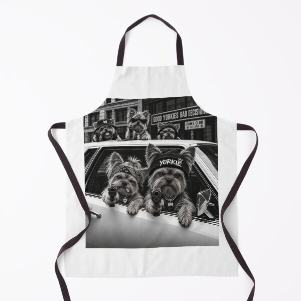 Item preview, Funny Yorkie Good Dog Bad Decisions designed and sold by luu phong.