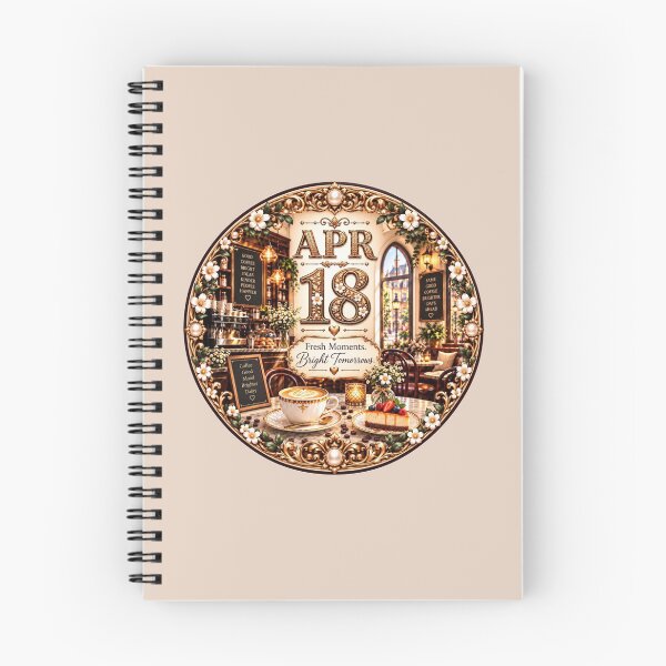 Item preview, April 18 Birthday Coffee Cafe Design | Cozy Floral Gift designed and sold by LunaMoments.
