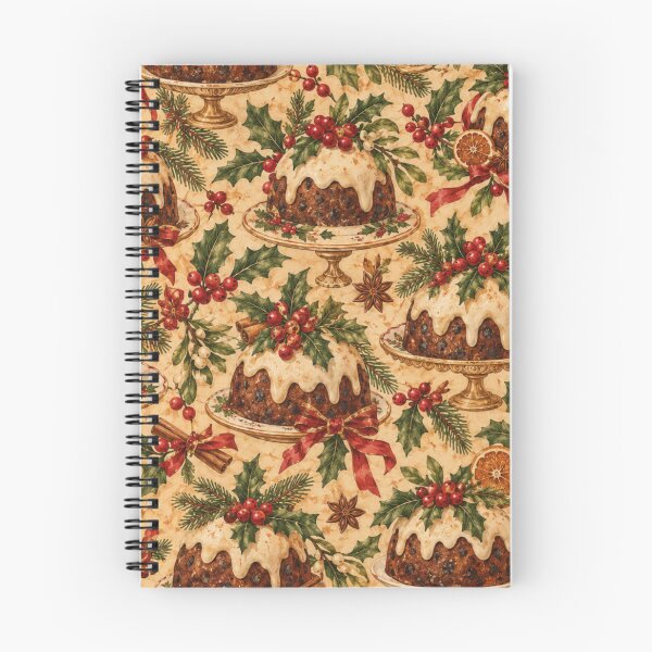 Item preview, Vintage Christmas Pudding Holly  designed and sold by mycute-stickers.