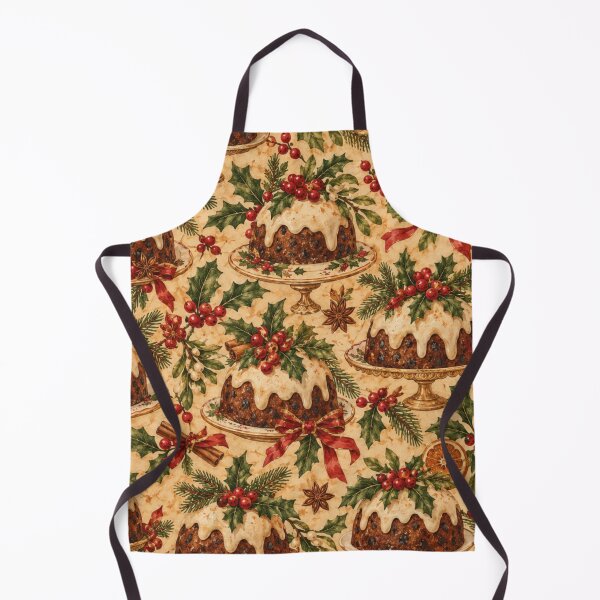 Item preview, Vintage Christmas Pudding Holly  designed and sold by mycute-stickers.