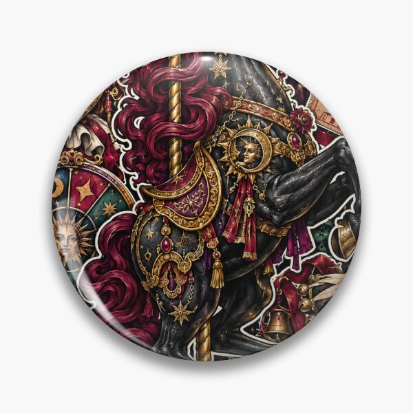 Item preview, Midnight Carnival | Gothic Carousel Horse & Dark Sideshow Collage designed and sold by Inked Legacy.
