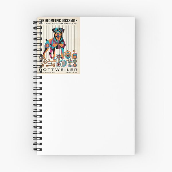 Item preview, Rottweiler Geometric Locksmith designed and sold by PictoVibe.