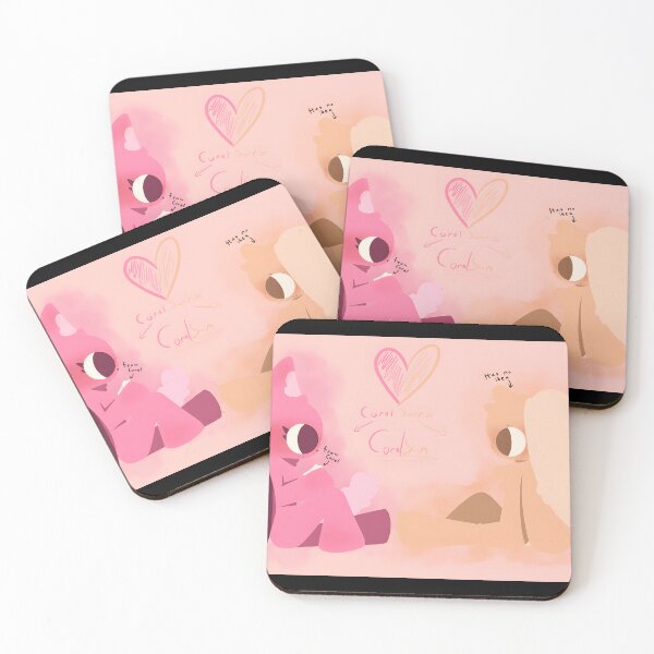 Item preview, Coral Sunrise Characters in Pink designed and sold by Baby-Care.