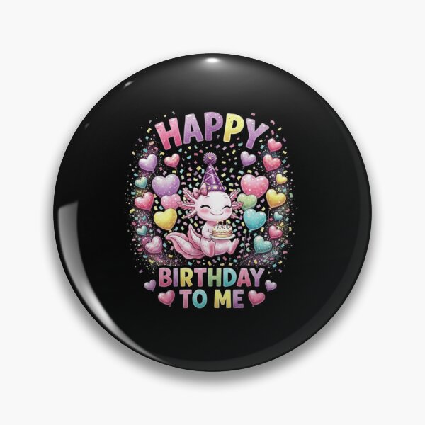 Item preview, Happy Birthday to Me Cute Axolotl Party Celebration designed and sold by MiALopezArt.