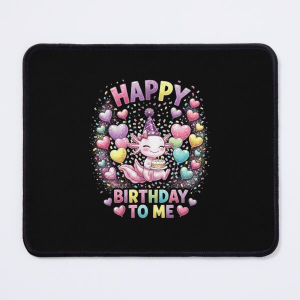 Item preview, Happy Birthday to Me Cute Axolotl Party Celebration designed and sold by MiALopezArt.