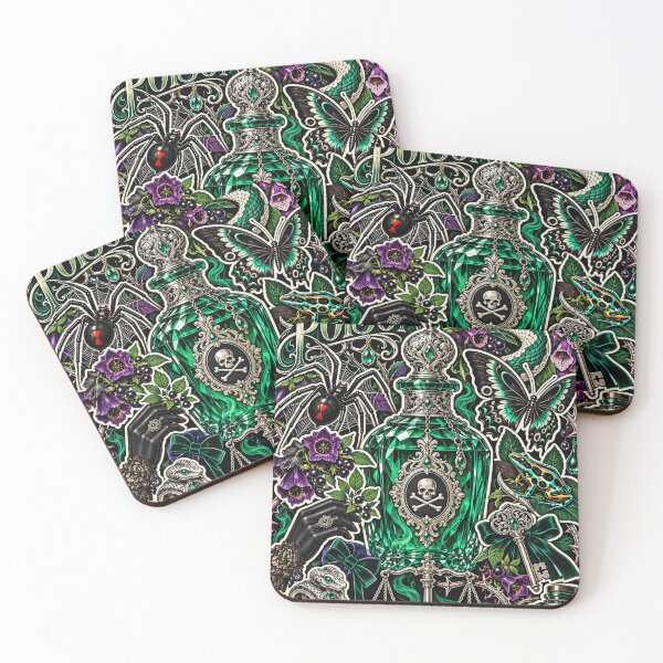 Item preview, Sweet Poison | Gothic Floral Venom Collage designed and sold by Inked Legacy.