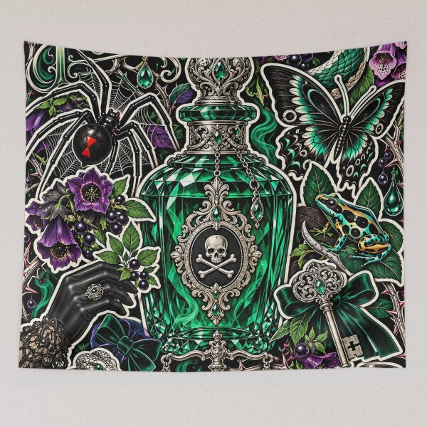 Item preview, Sweet Poison | Gothic Floral Venom Collage designed and sold by Inked Legacy.