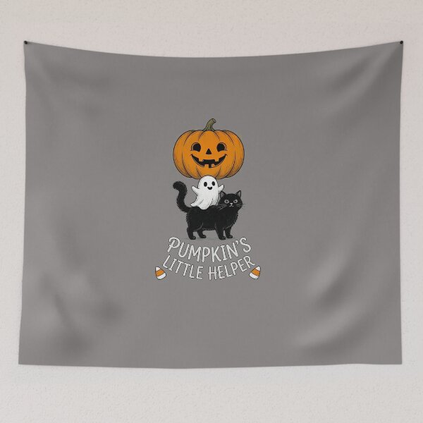 Item preview, Chomping Pumpkin Ghosts Snack Time Illustration-88 designed and sold by LisanneGrosser.