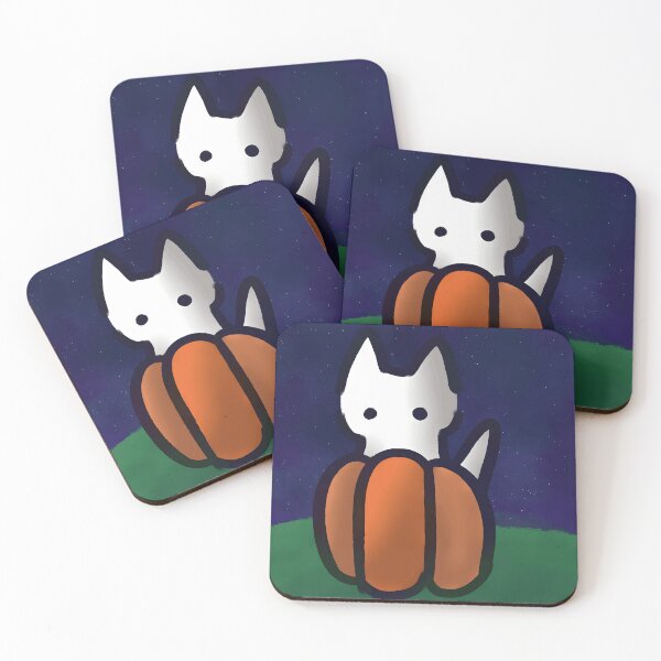 Item preview, Cute Cat Behind Pumpkin Design designed and sold by Baby-Care.