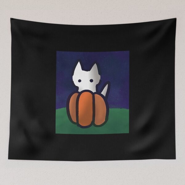 Item preview, Cute Cat Behind Pumpkin Design designed and sold by Baby-Care.