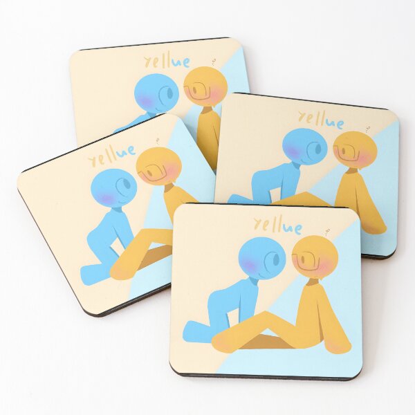 Item preview, Cute Blue and Yellow Characters Love Design designed and sold by Baby-Care.