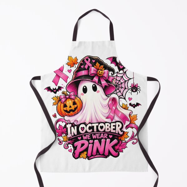Item preview, Cute Halloween Ghost Boo breast cancer awareness designed and sold by QuiteOrbit.