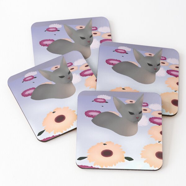 Item preview, Stylized Cat and Floral Aesthetic designed and sold by Baby-Care.