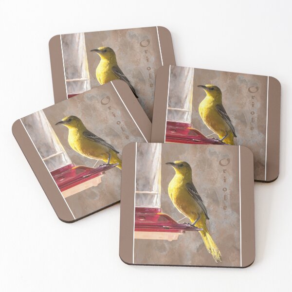 Item preview, Oriole at Hummingbird Feeder designed and sold by CarolM.