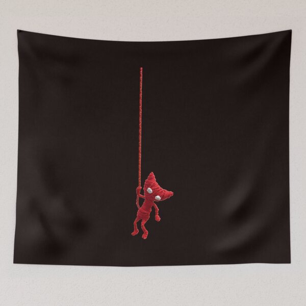 Item preview, Red Yarn Friend Hanging On Thread designed and sold by MouDesignArt.