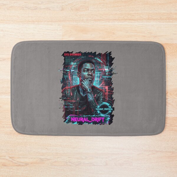 Item preview, Chris Rock Contemplative Portrait Red Graphic-83 designed and sold by LisanneGrosser.