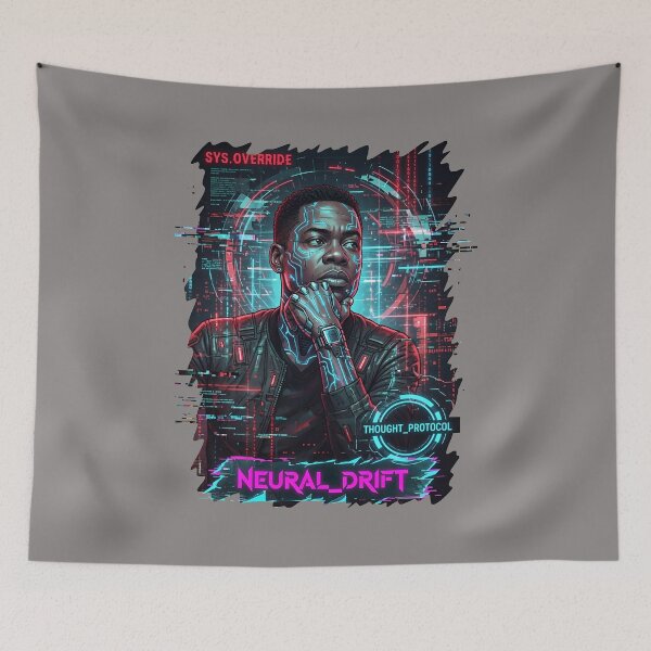 Item preview, Chris Rock Contemplative Portrait Red Graphic-83 designed and sold by LisanneGrosser.