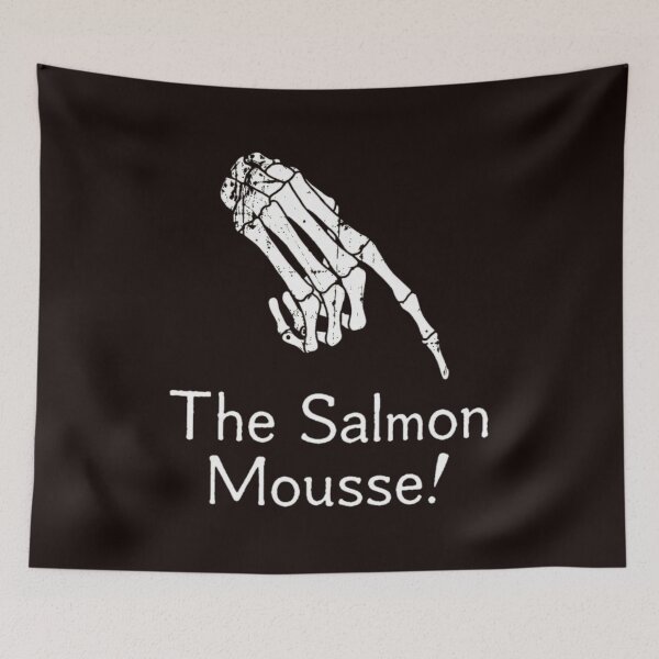 Item preview, Skeleton Hand Pointing The Salmon Mousse designed and sold by MouDesignArt.