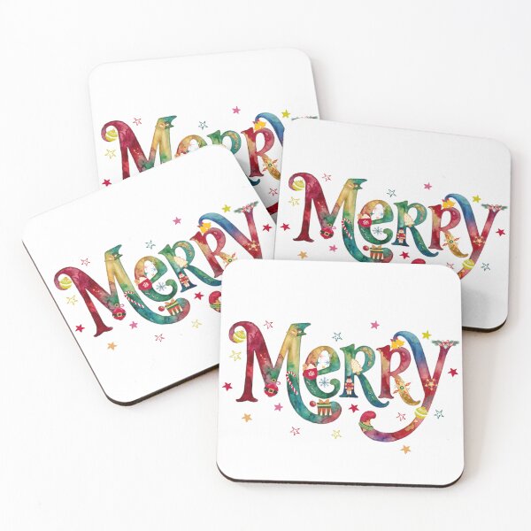 Item preview, Watercolor Merry Christmas - Xmas Holiday  designed and sold by VibranPalette.