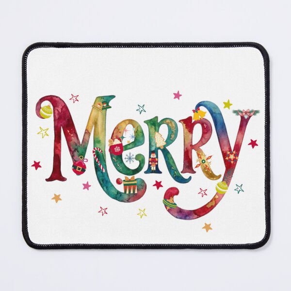 Item preview, Watercolor Merry Christmas - Xmas Holiday designed and sold by VibranPalette.