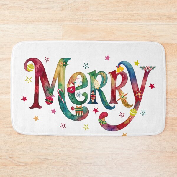 Item preview, Watercolor Merry Christmas - Xmas Holiday  designed and sold by VibranPalette.