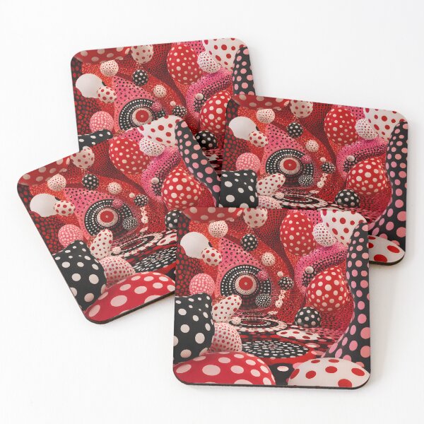 Item preview, Red Black and White Polka Dot Surreal Abstract Tunnel designed and sold by GutyzDesignsES.