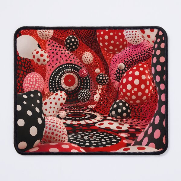 Item preview, Red Black and White Polka Dot Surreal Abstract Tunnel designed and sold by GutyzDesignsES.
