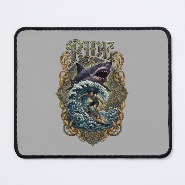 Item preview, Circular Shark Jaws Emblem With RIDE Text-45 designed and sold by JoshuaSoujon.