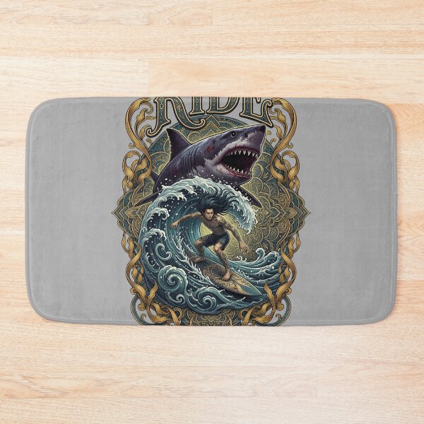 Item preview, Circular Shark Jaws Emblem With RIDE Text-45 designed and sold by JoshuaSoujon.
