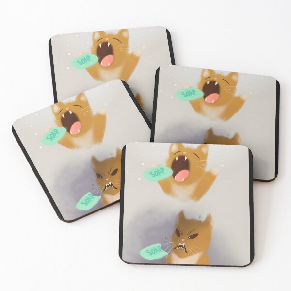 Item preview, Angry Cat with Soap designed and sold by Baby-Care.