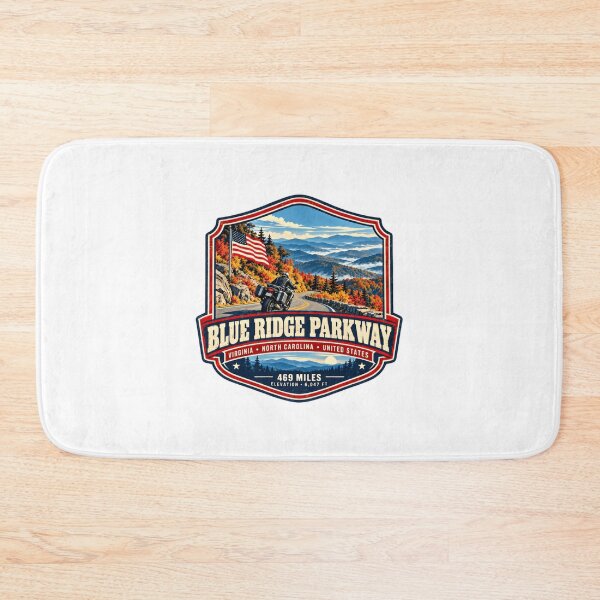 Item preview, Blue Ridge Parkway Virginia North Carolina United States Motorcycle Road Trip 469 Miles Elevation 6,047 Ft designed and sold by Star3NowForMe.