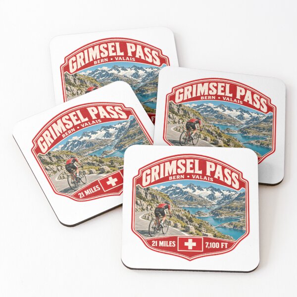 Item preview, Grimsel Pass Bern Valais 21 Miles 7100 Ft Switzerland Cycling Mountain Pass Rider designed and sold by Star3NowForMe.
