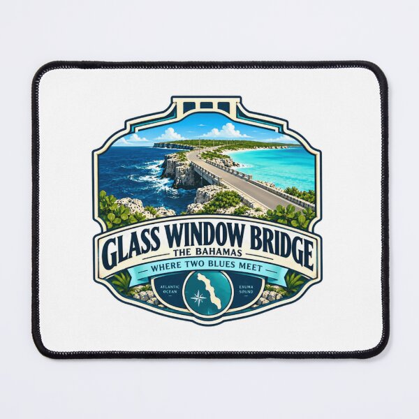 Item preview, Glass Window Bridge The Bahamas Where Two Blues Meet Atlantic Ocean Exuma Sound Travel Vacation Souvenir designed and sold by Simsimah26Parks.