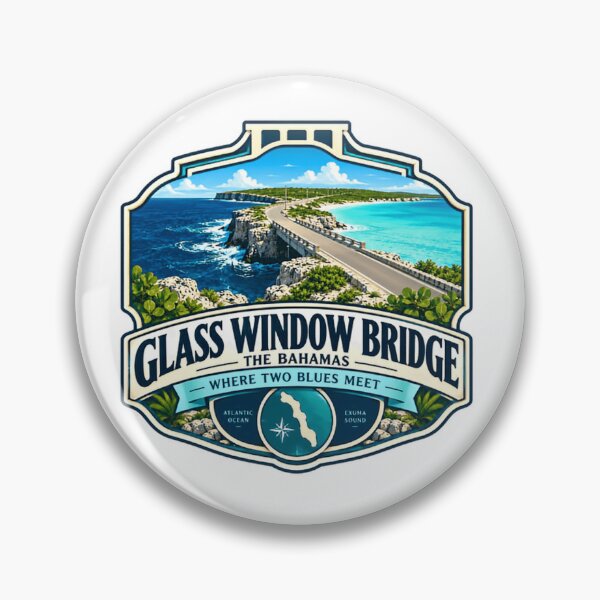 Item preview, Glass Window Bridge The Bahamas Where Two Blues Meet Atlantic Ocean Exuma Sound Travel Vacation Souvenir designed and sold by Simsimah26Parks.