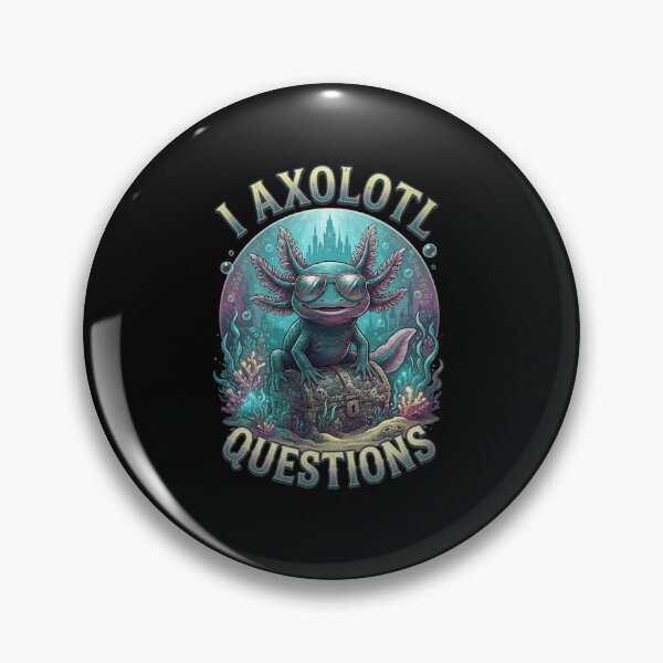 Item preview, I Axolotl Questions Funny Underwater Amphibian Pun designed and sold by MiALopezArt.